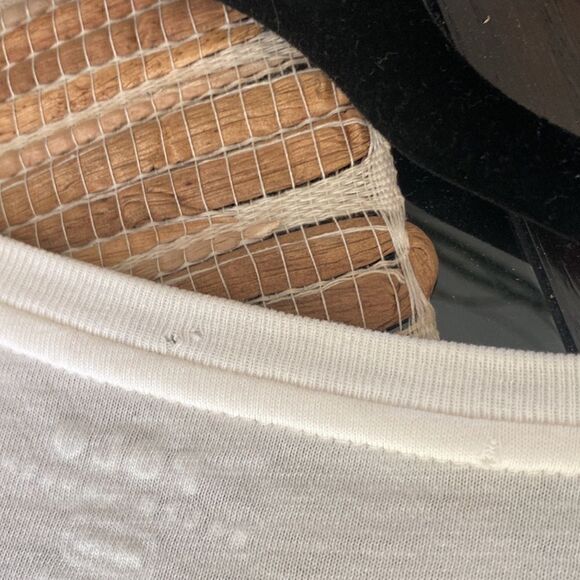 EUC RL cream tee with logo size M custom fit - Picture 5 of 5